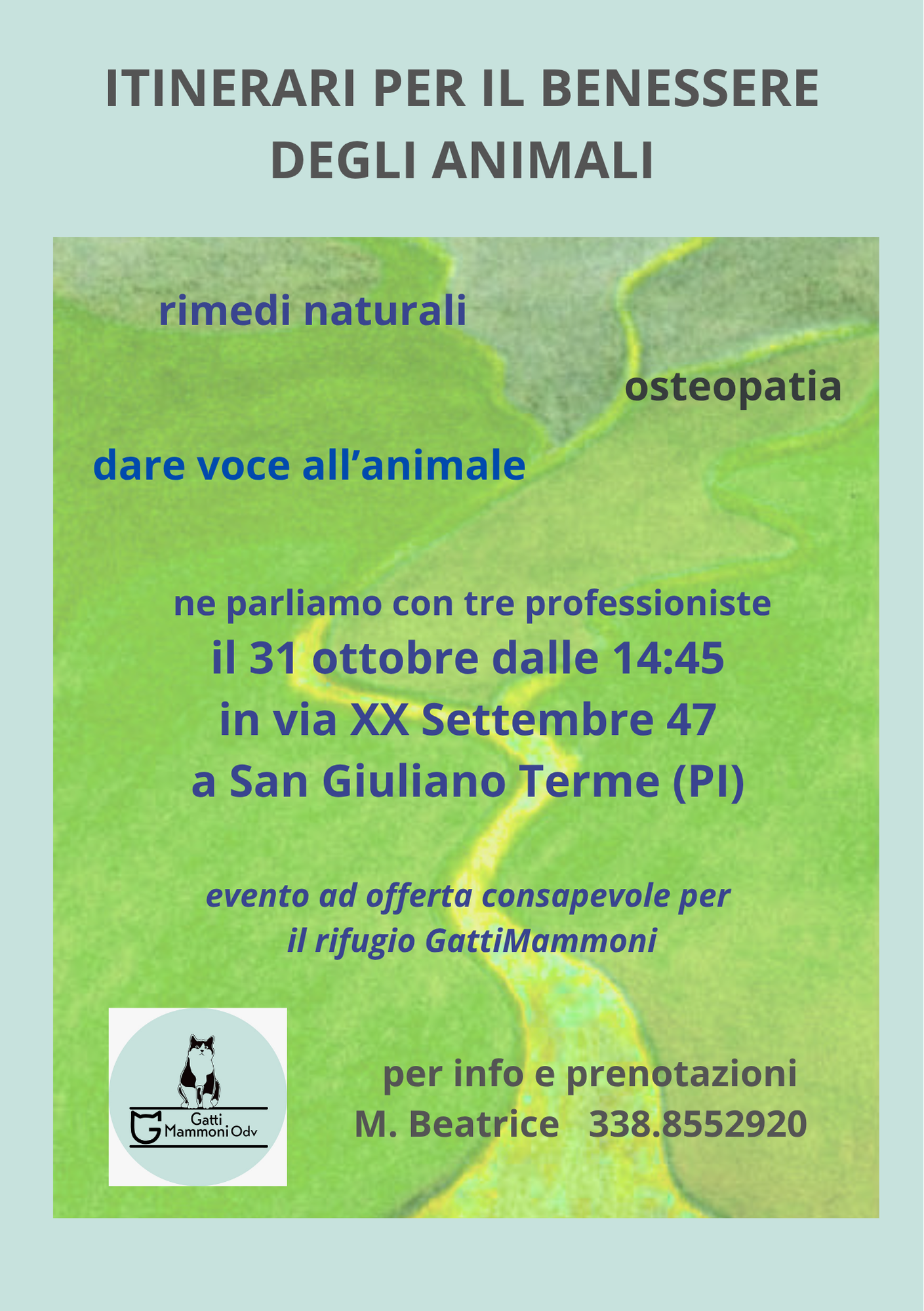 un pomeriggio di chiacchiere, domande e risposte, riguardo il ben-essere degli animali che vivono o che vivranno con noi